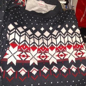 Hanna Andersson Heritage Fair Isle Large top Organic Oeko Tek Pajama Long Johns